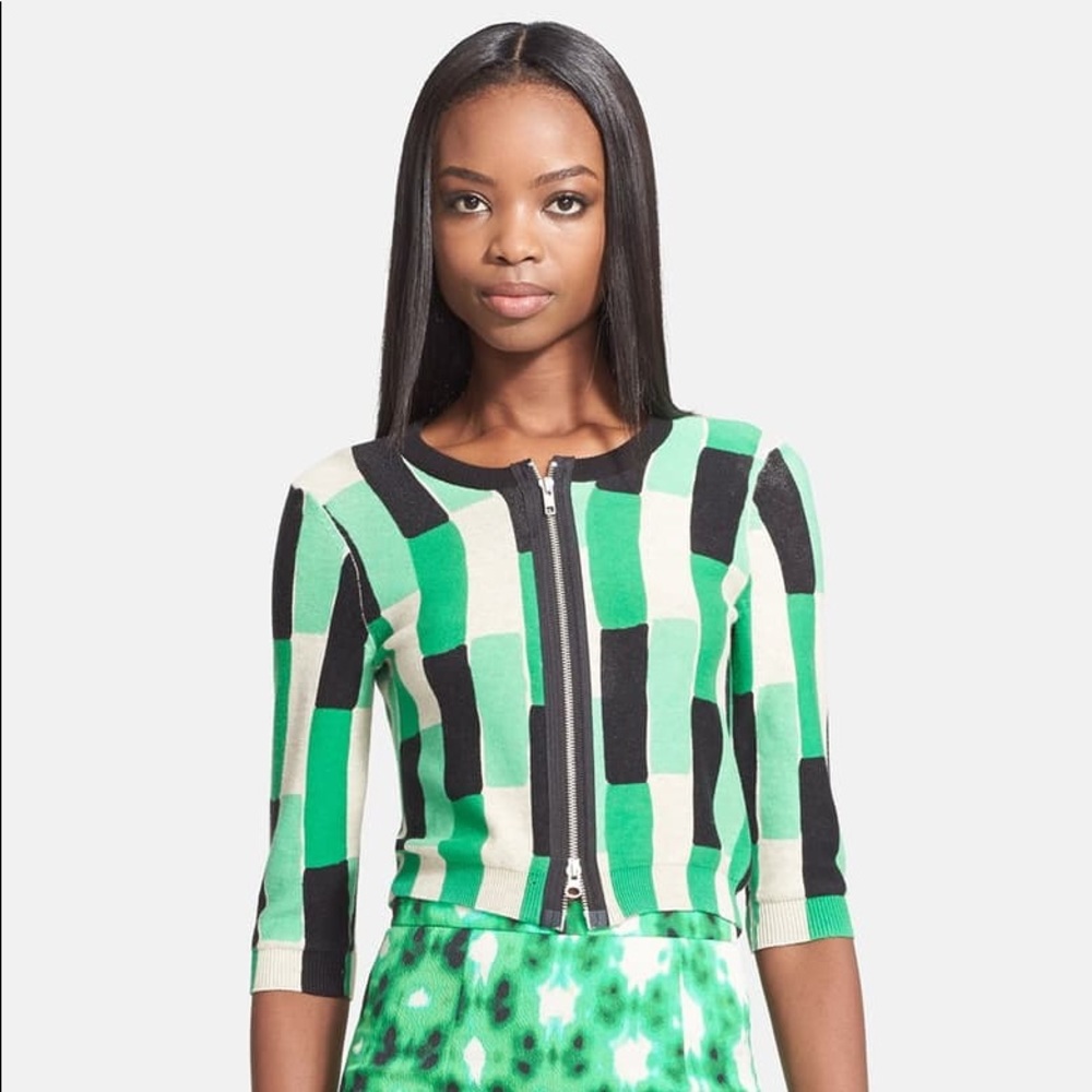 Tracy Reese for Anthropologie crop cardigan